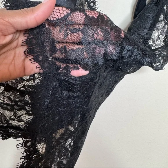 Vintage Victoria’s Secret Gold Label Lace Lingerie Teddy Romper - Picture 9 of 14